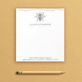 Bloc De Notas Elegante Vintage Bee