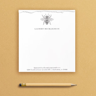 Bloc De Notas Elegante Vintage Bee