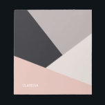 Bloc De Notas Elegante y elegante bloque de color geométrico<br><div class="desc">Diseño geométrico minimalista y colorido.</div>