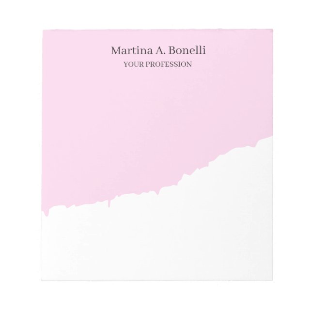 Bloc De Notas Elegante y elegante profesional simple especial (Frente)