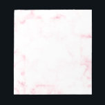 Bloc De Notas elegante y moderno mármol rosa y blanco<br><div class="desc">Diseño de mármol fino,  blanco y rosa,  elegante y elegante.</div>