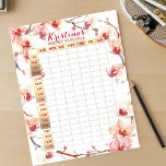 Bloc De Notas Elegantes orquídeas Prácticas Programación Semanal<br><div class="desc">¡Organiza tu semana con elegancia y estilo! Nuestro bloc de notas semanal presenta un delicado motivo floral con orquídeas blancas y rosas suaves. El texto es totalmente personalizable para satisfacer sus necesidades. Con columnas para cada día y filas horarias de 07:00 a 22:00 h, este cuaderno es funcional y hermoso....</div>