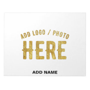 BLOC DE NOTAS ELEGANTES PERSONALIZABLES BLANCOS MODERNOS VERIFIC