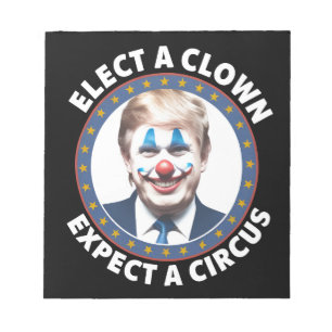 Bloc De Notas Elige un payaso, espera un circo Política divertid