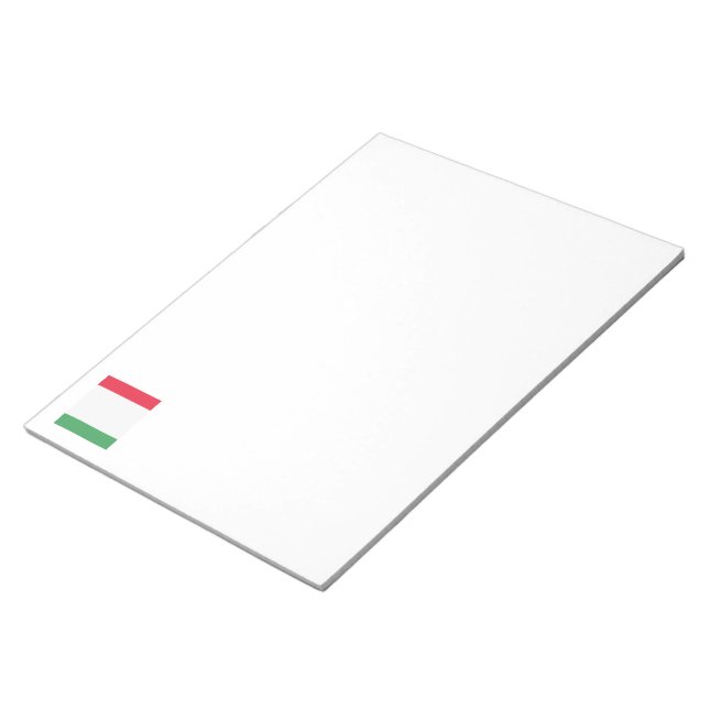 Bloc De Notas Emblema de bandera de Italia (Lado Derecho)