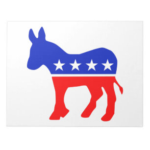 Bloc De Notas Emblema político Fiesta democrático (Donkey)