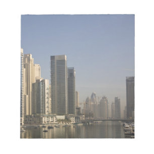 Bloc De Notas Emiratos Árabes Unidos, Dubai. Torres Marina con 