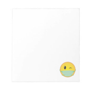Bloc De Notas Emoji con máscara