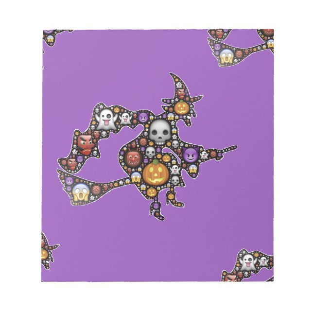 Bloc De Notas emoji de bruja (Frente)