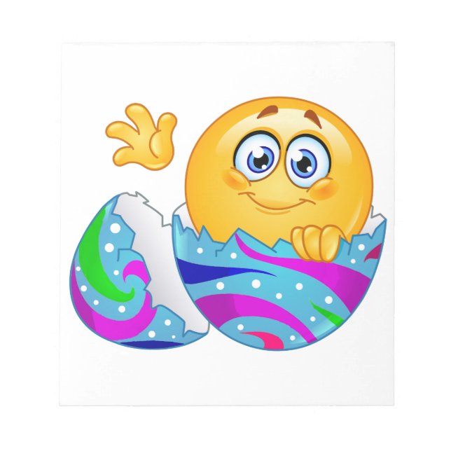 Bloc De Notas Emoji de huevo de Pascua (Frente)