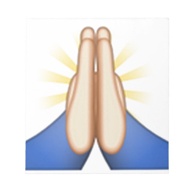Bloc De Notas emoji de oración (Frente)