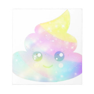 Bloc De Notas Emoji de poop colorida