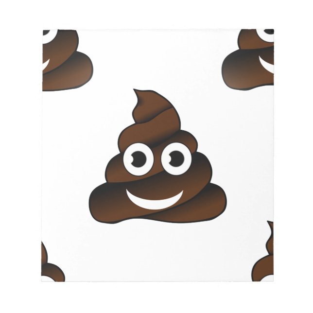 Bloc De Notas emoji de poop divertida (Frente)