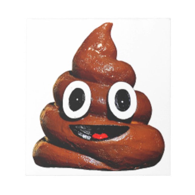 Bloc De Notas emoji de poop graciosa (Frente)