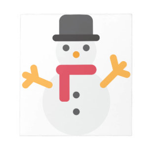 Bloc De Notas emoji de snowman de los navidades