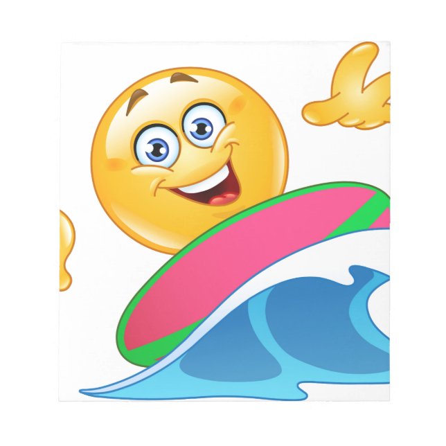 Bloc De Notas emoji de surf (Frente)