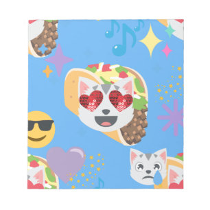 Bloc De Notas emoji de taco cat