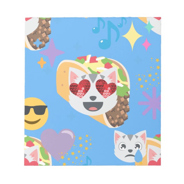 Bloc De Notas emoji de taco cat (Frente)