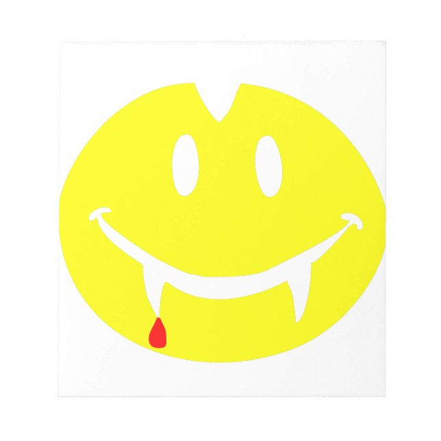 Bloc De Notas emoji de vampiro dracula (Frente)