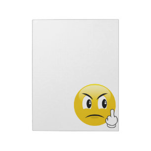 Bloc De Notas Emoji del dedo medio