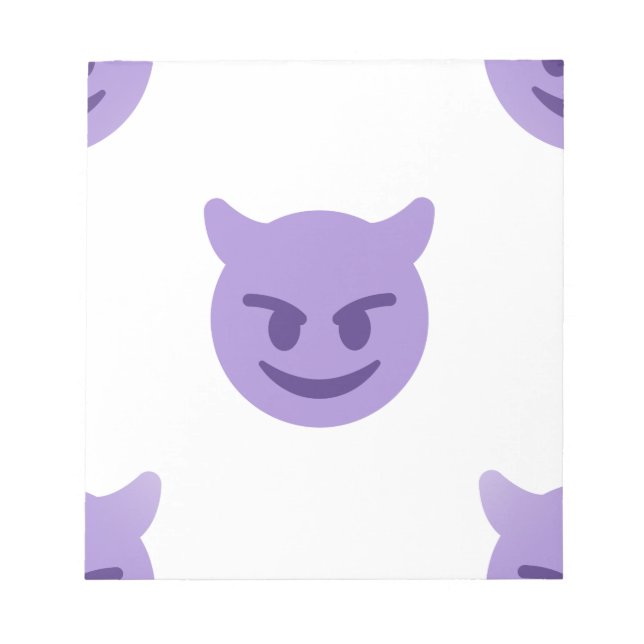 Bloc De Notas emoji del diablo (Frente)