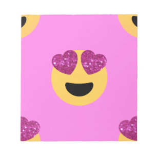 Bloc De Notas emoji del ojo del corazón