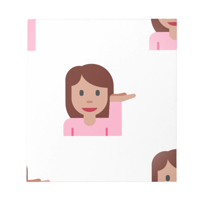 Bloc De Notas emoji femenina (Frente)