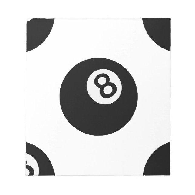 Bloc De Notas emoji ocho bolas (Frente)