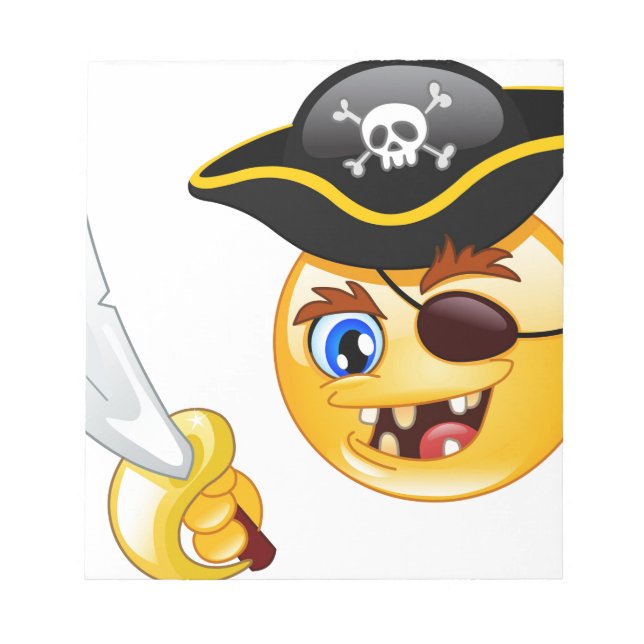 Bloc De Notas emoji pirata (Frente)
