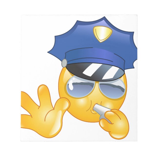 Bloc De Notas emoji policial (Frente)