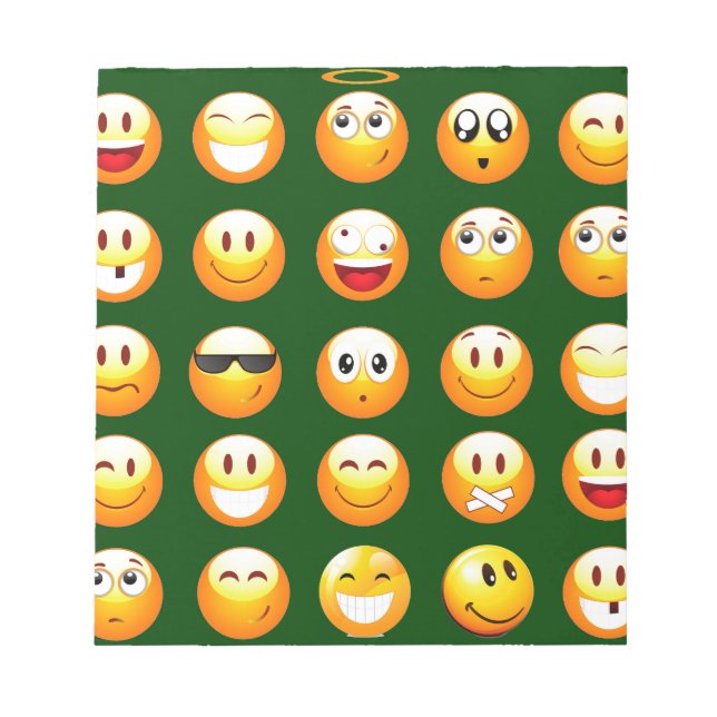Bloc De Notas emoji verde oscuro (Frente)