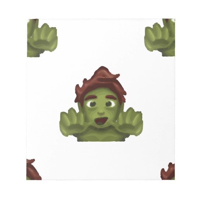 Bloc De Notas emoji zombie man (Frente)