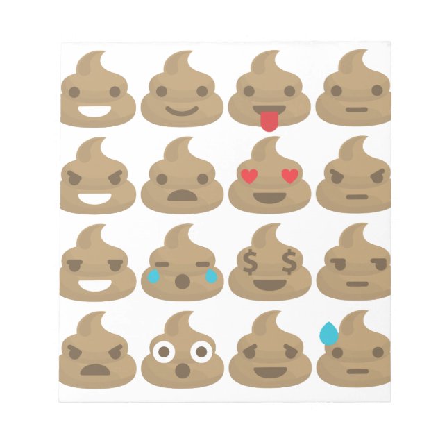 Bloc De Notas emojis de poop (Frente)