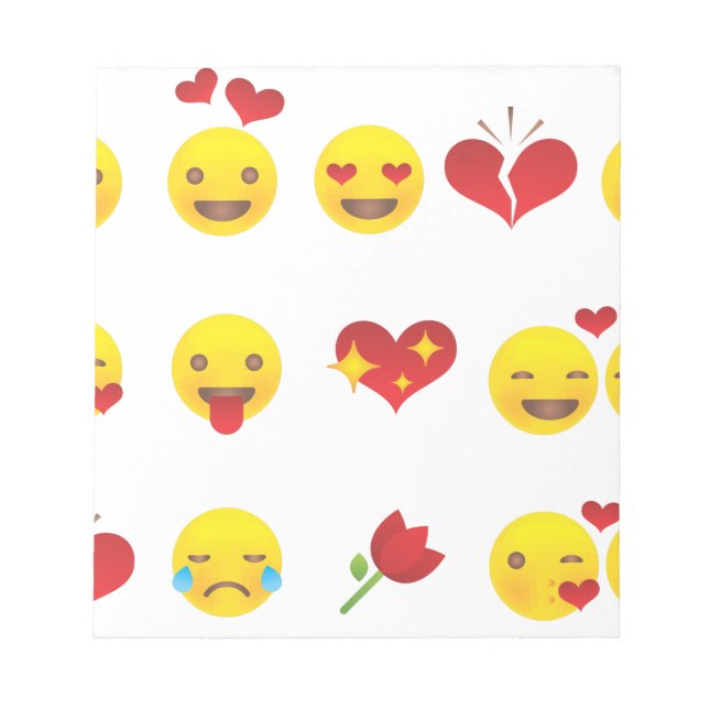 Bloc De Notas Emojis de San Valentín (Frente)