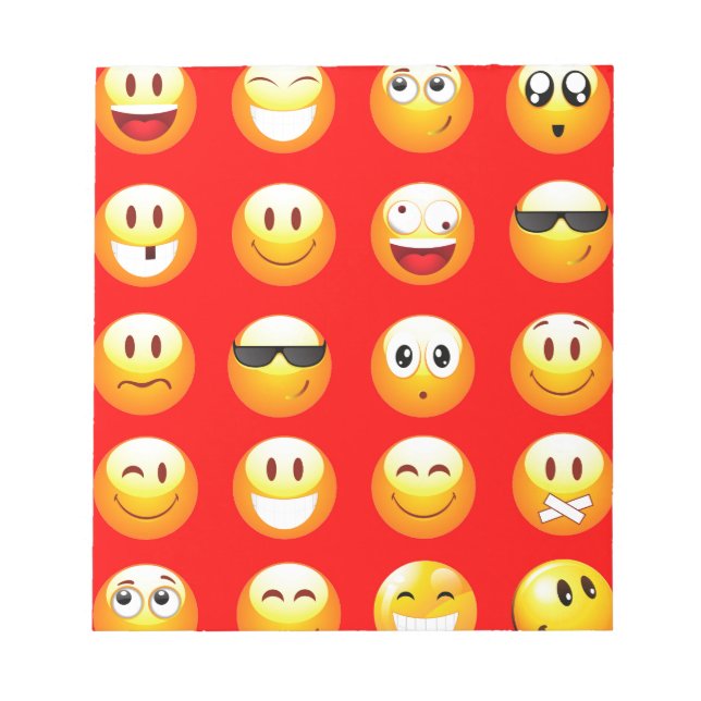 Bloc De Notas emojis rojas (Frente)