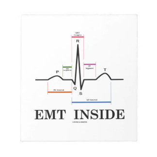Bloc De Notas EMT interior (electrocardiograma de ritmo sinusal)