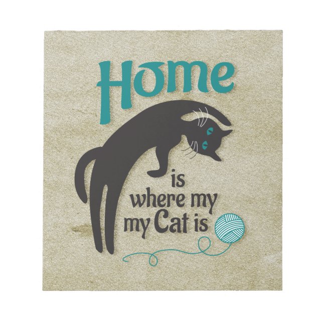 Bloc De Notas En casa está mi gato (Frente)