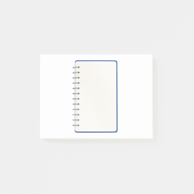 bloc de notas en espiral en blanco (Anverso)