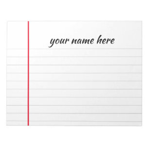 Bloc de notas en línea personalizado
