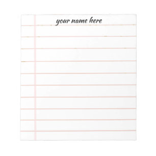 Bloc de notas en línea personalizado