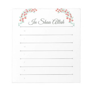 Bloc De Notas En shaa Allah