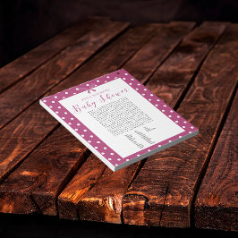 Bloc De Notas Encantador juego de búsqueda de palabras de Baby S