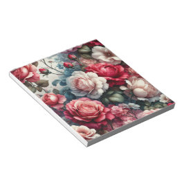 Bloc De Notas Encanto Floral Rosa Atemporal