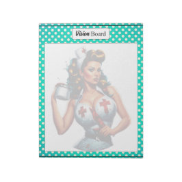 Bloc De Notas Enfermera bendita Pinup_ Vision Board