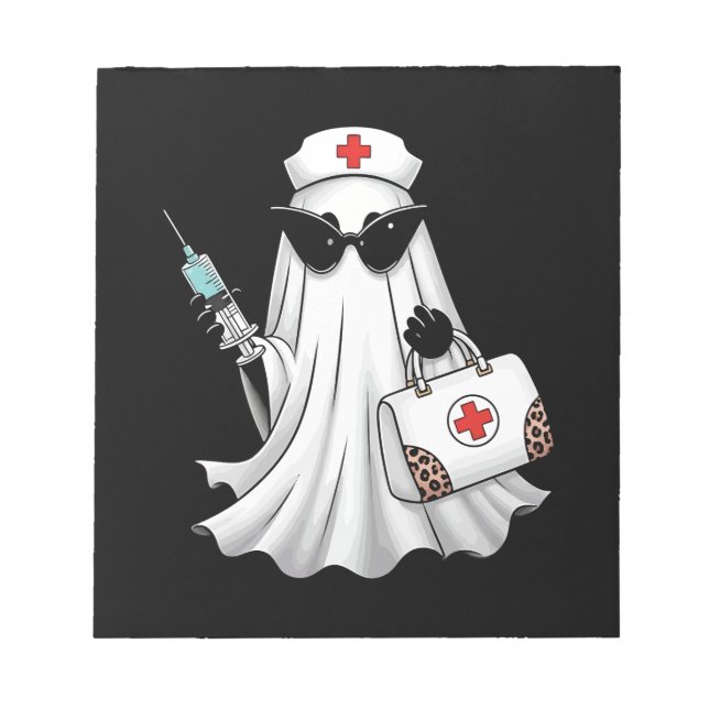 Bloc De Notas Enfermera Fantasma Halloween (Frente)