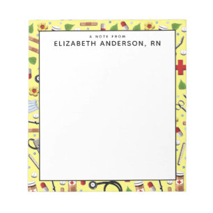 Bloc De Notas Enfermera Personalizada