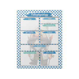 Bloc De Notas Enfermería del genoma azul Dr. Blue - Plantilla de