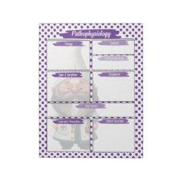 Bloc De Notas Enfermería Purple Dr. Gnome - Templo de la patofis