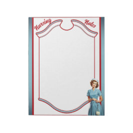 Bloc De Notas Enfermero nostálgico lindo Pinup_ Mom y Enfermera