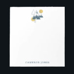 Bloc De Notas Entorno de naturaleza geométrica moderno personali<br><div class="desc">Surreal Geometric Forest Nature Art Notepad Personalizado</div>